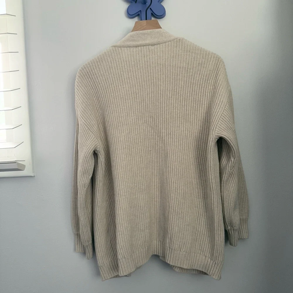 Quince Cream Open-Front Cardigan - Picture 2 of 7